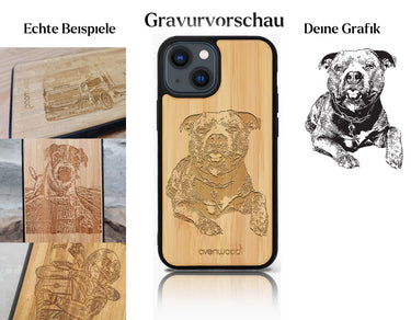 INDIVIDUELL iPhone 13 Mini Bambus-Kunststoff